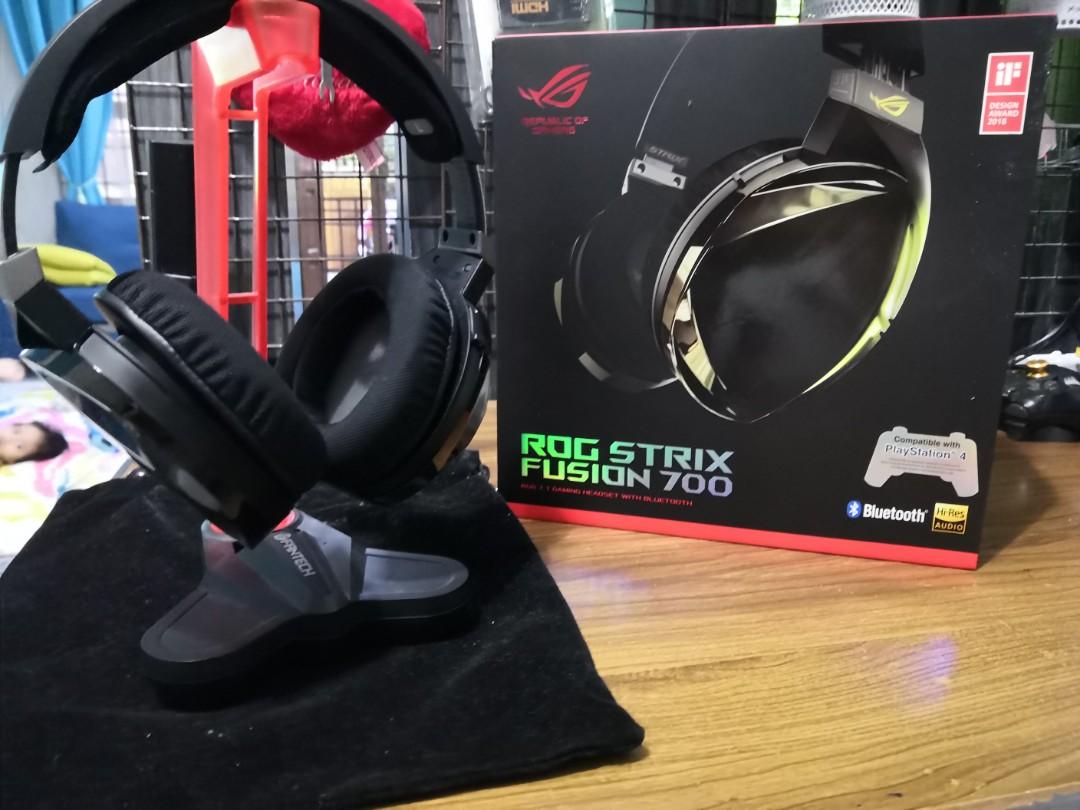 Gaming Headset Rog Strix 700 Fusion 7 1 Bluetooth Electronics Audio On Carousell