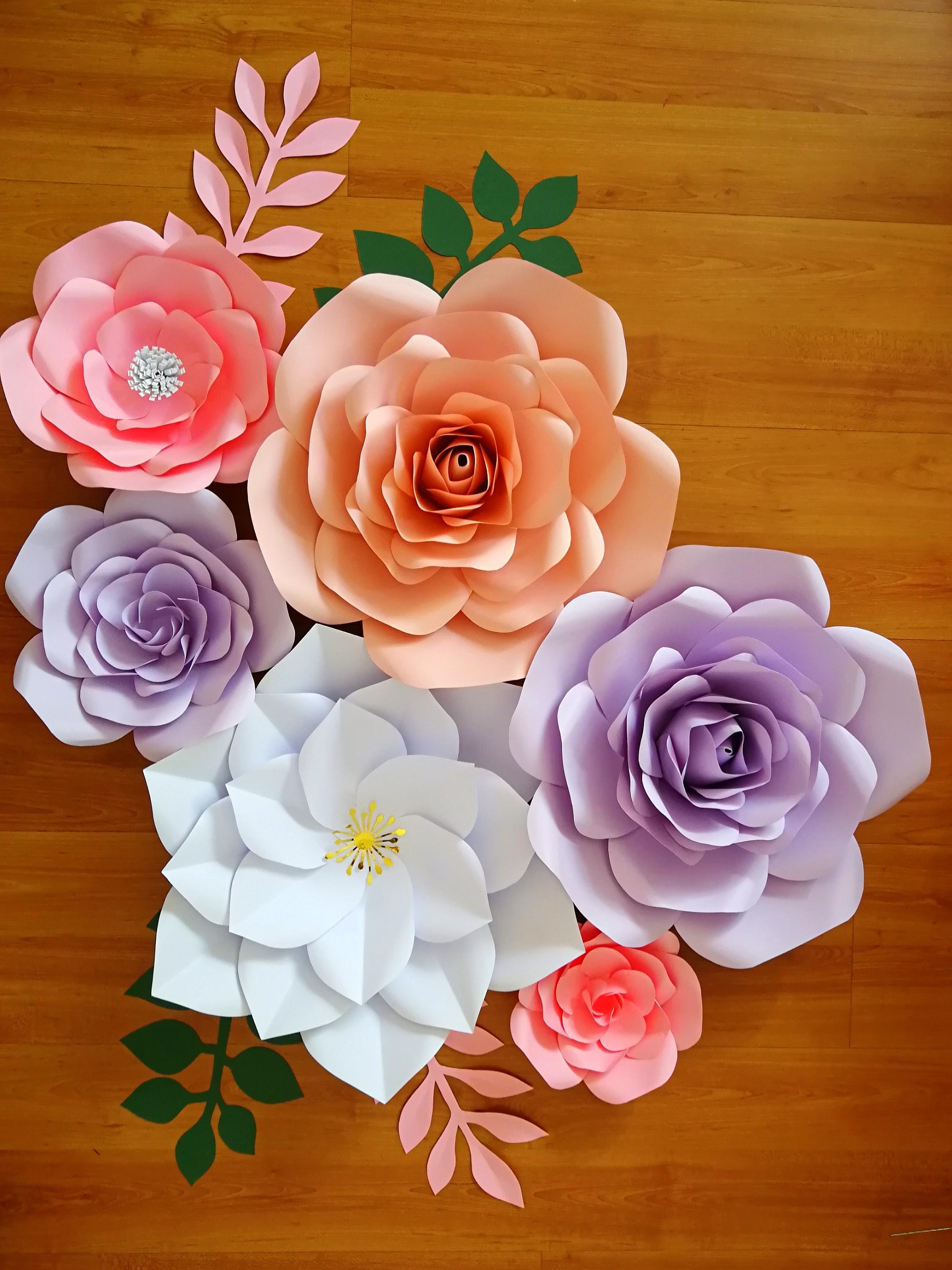 Giant Paper Flower Wall Decor, Furniture & Home Living, Home Decor ...
