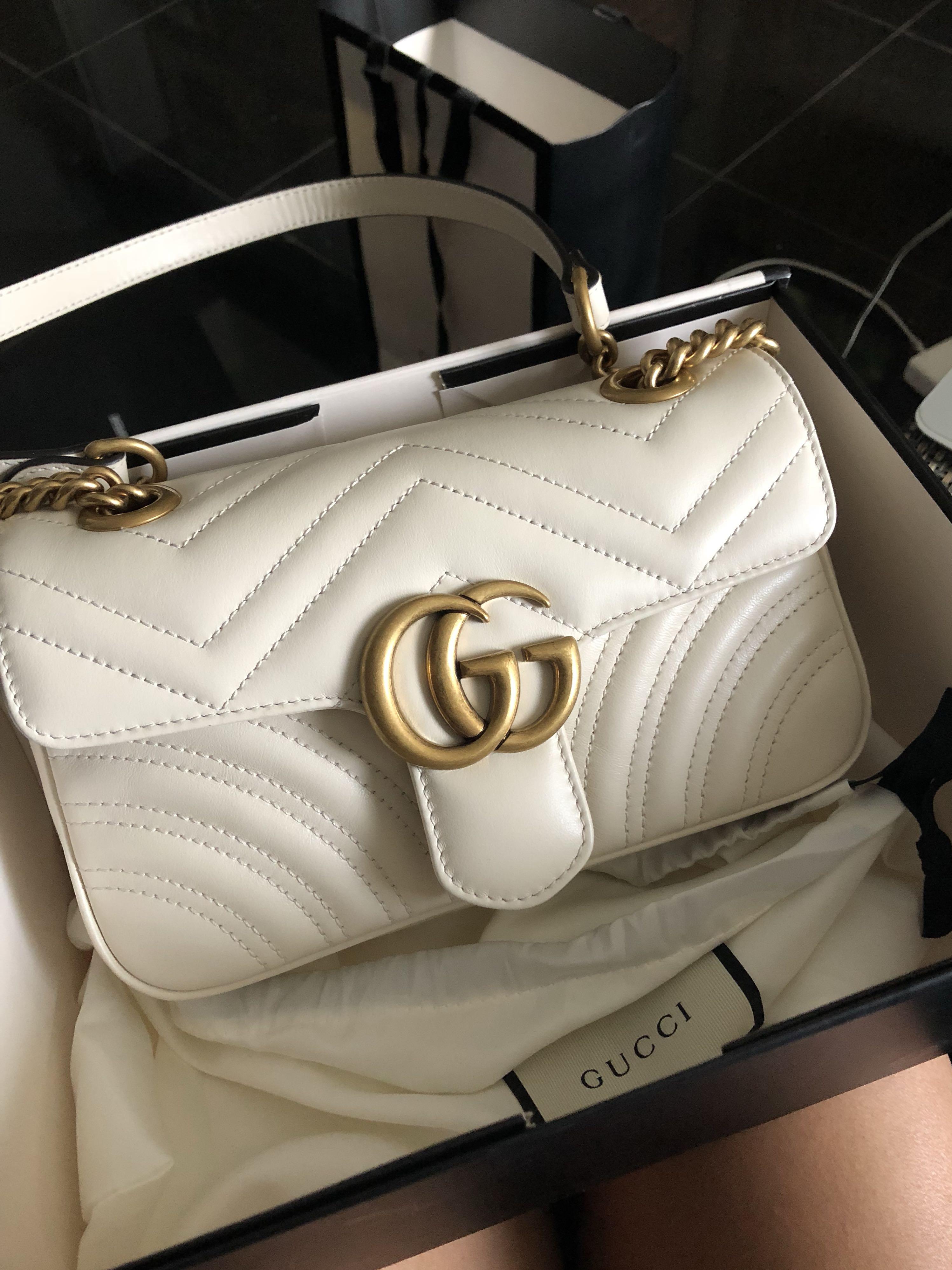gucci sling bag white