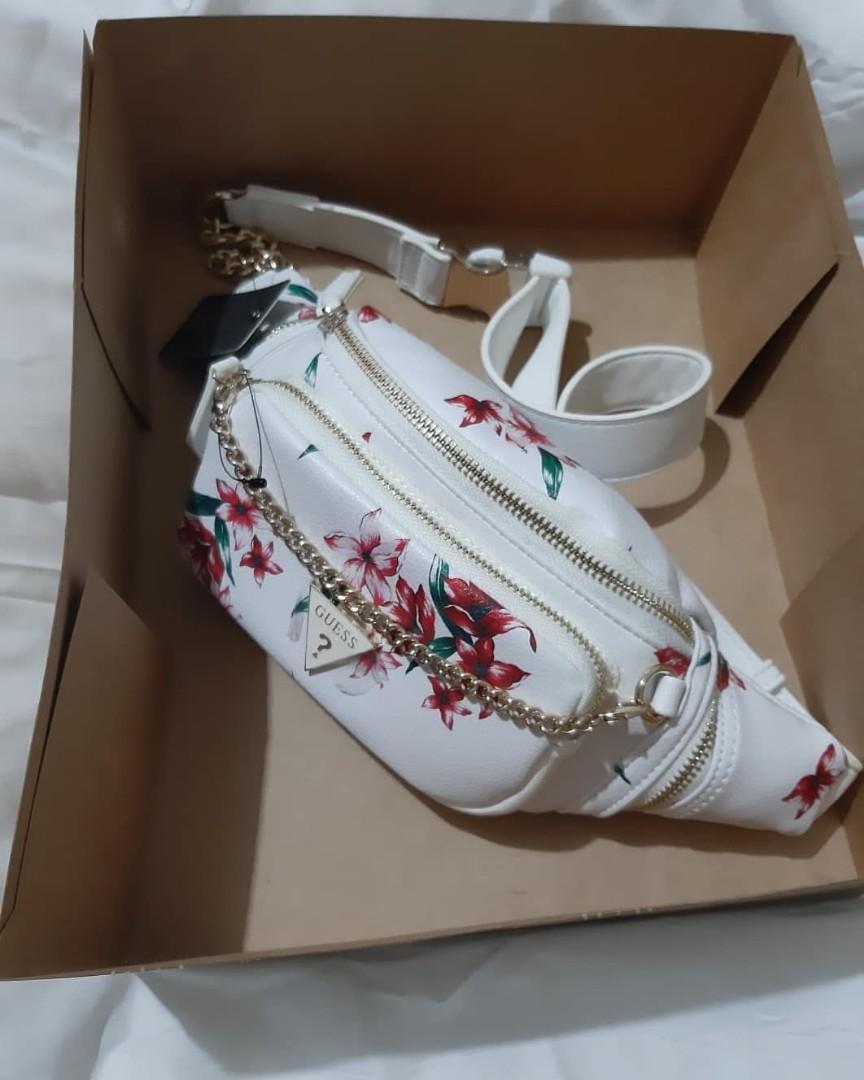 Guess floral fanny pack hotsell