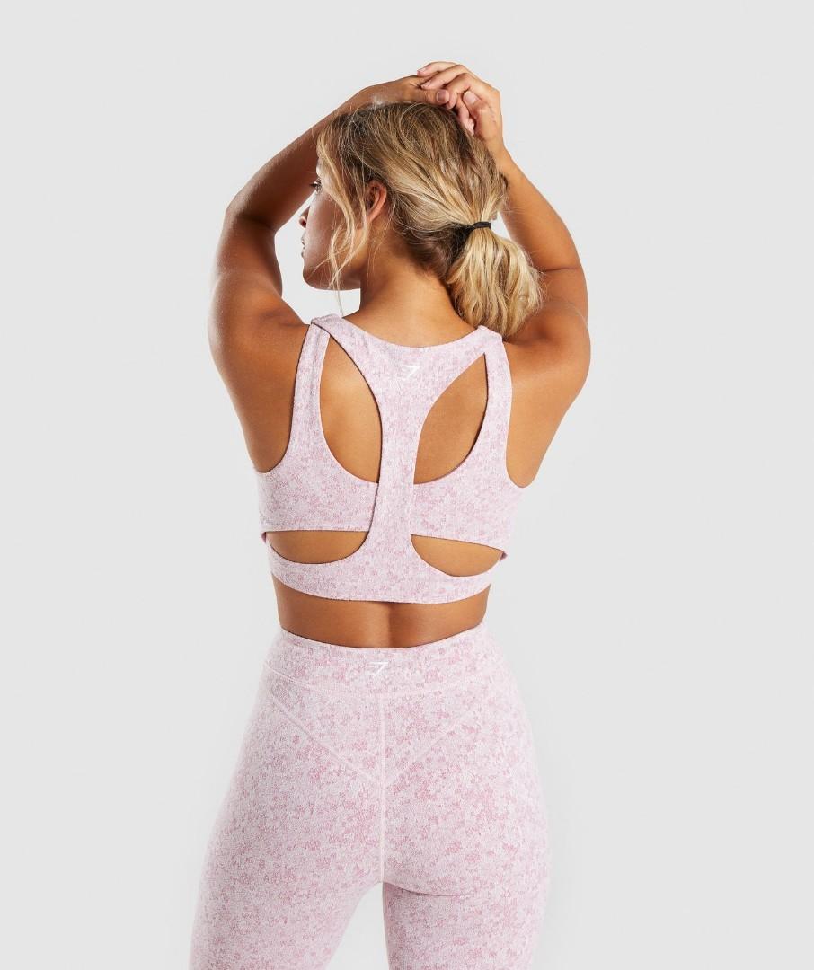 gymshark fleur texture sports bra
