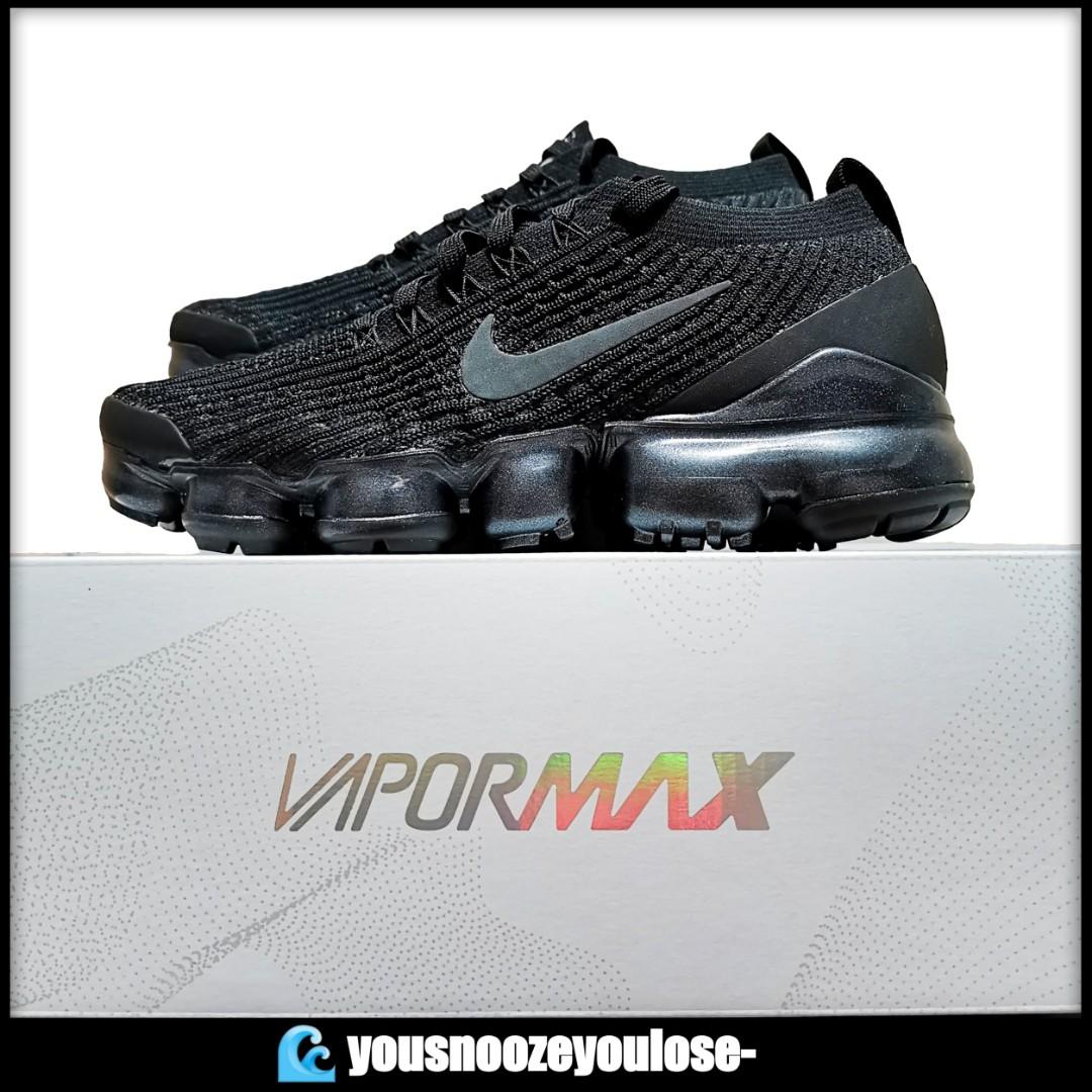 triple black vapormax flyknit 3