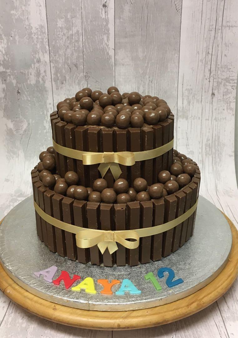 Kit Kat Malteser M M Rocher Chocolate Overload Cake Custom Cakes Food Drinks Homemade Bakes On Carousell