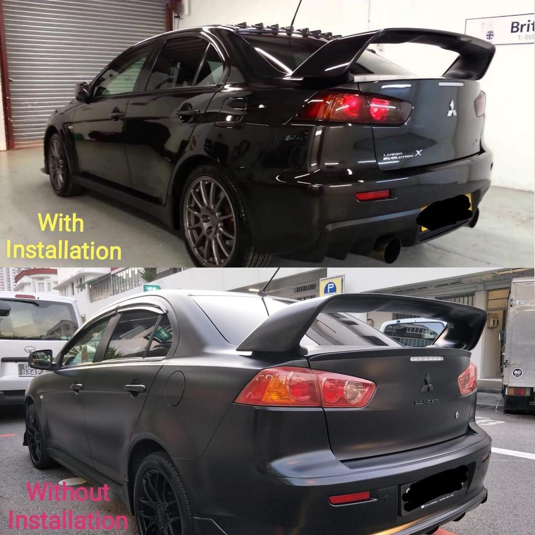 Lancer Ex Evo X Voltex Generator Sharkfin Roof Diffuser Car Accessories Accessories On Carousell