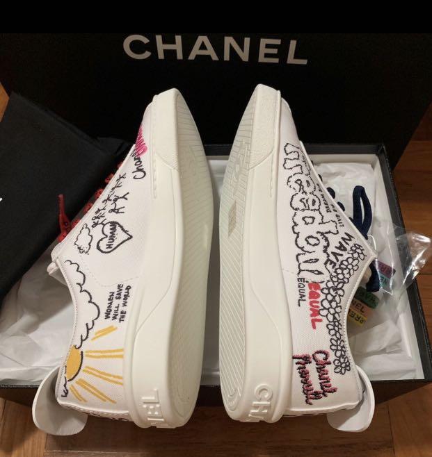 Limited Edition Chanel x Pharrell Sneakers Women EU38, Men's Fashion,  Footwear, Sneakers on Carousell
