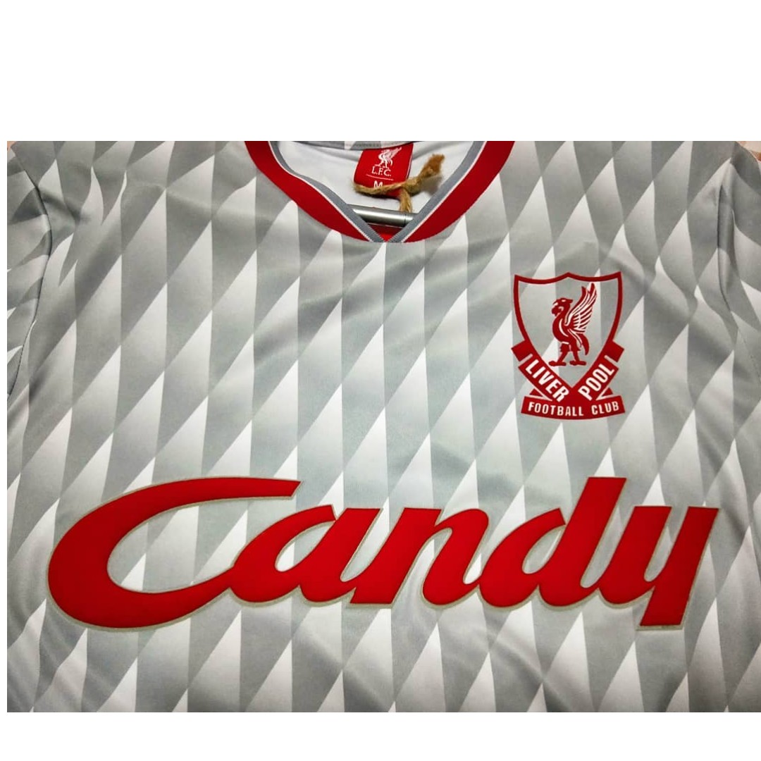 89-91 Liverpool Home Shirt Candy for Sale (Mint) - M