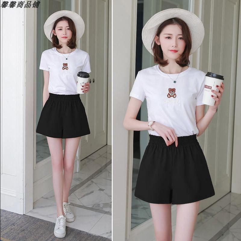 New Spring Summer 2019 Korean Version Of Elastic Waist High Waist