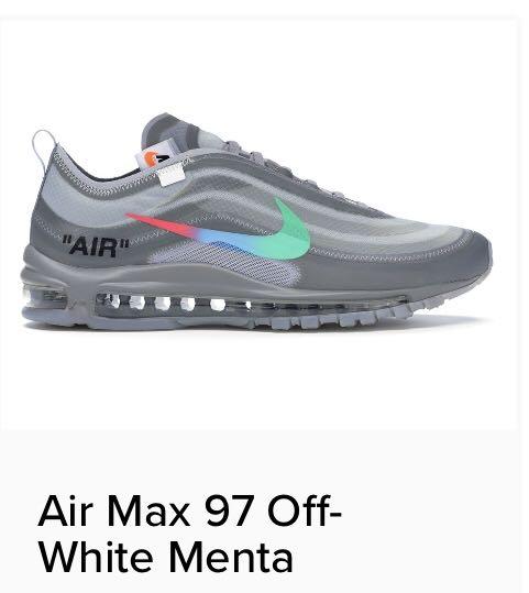 nike offwhite air max 97