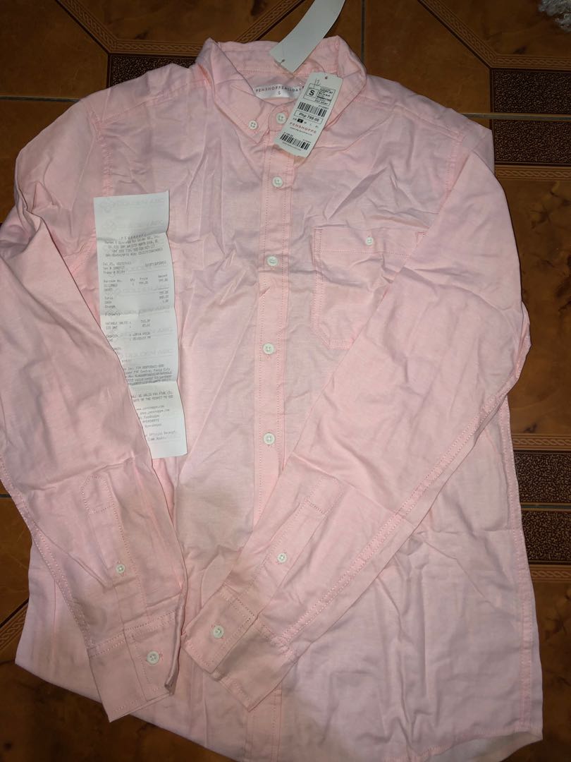 Long Sleeves Light Pink, Men's Fashion, Coats, Jackets and