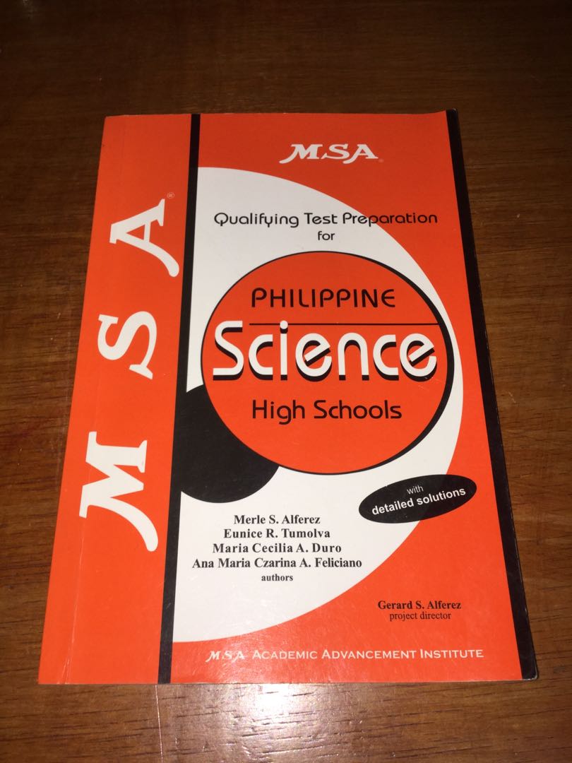 Philippine Science High School Entrance Test Reviewer MSA Hobbies 