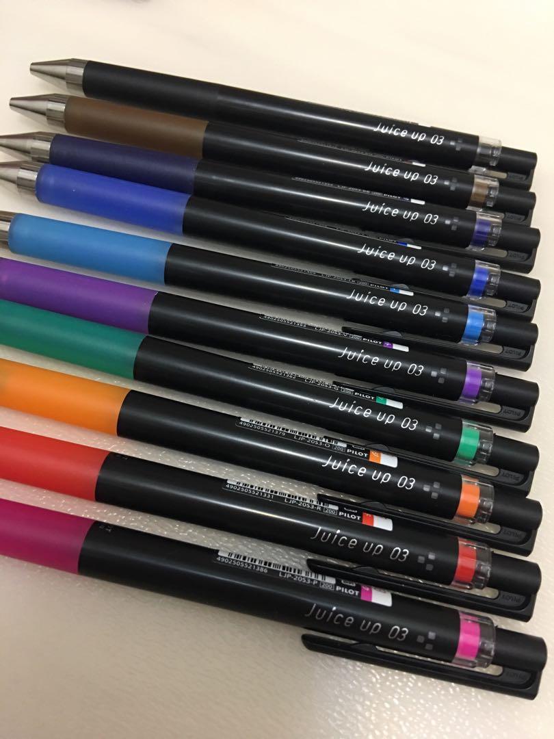 Pilot Juice up 03 pen set, 興趣及遊戲, 手作＆自家設計, 文具 Carousell