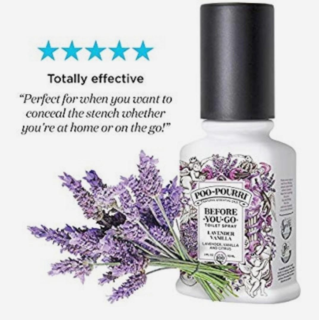 Poo pourri Toilet Spray (2oz),Lavender Vanilla Scent, Furniture & Home ...