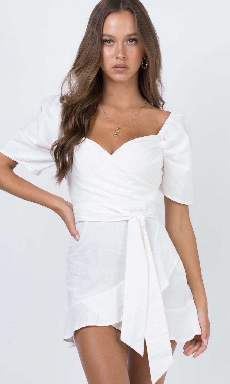 the kier mini dress white