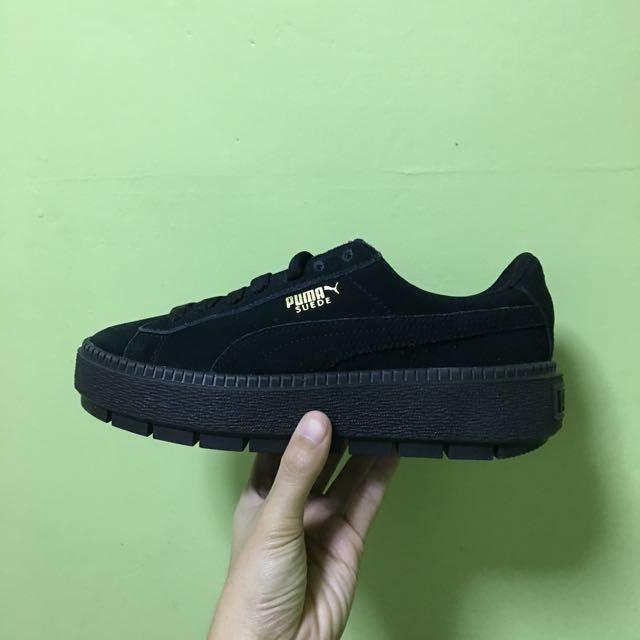 puma suede trace platform