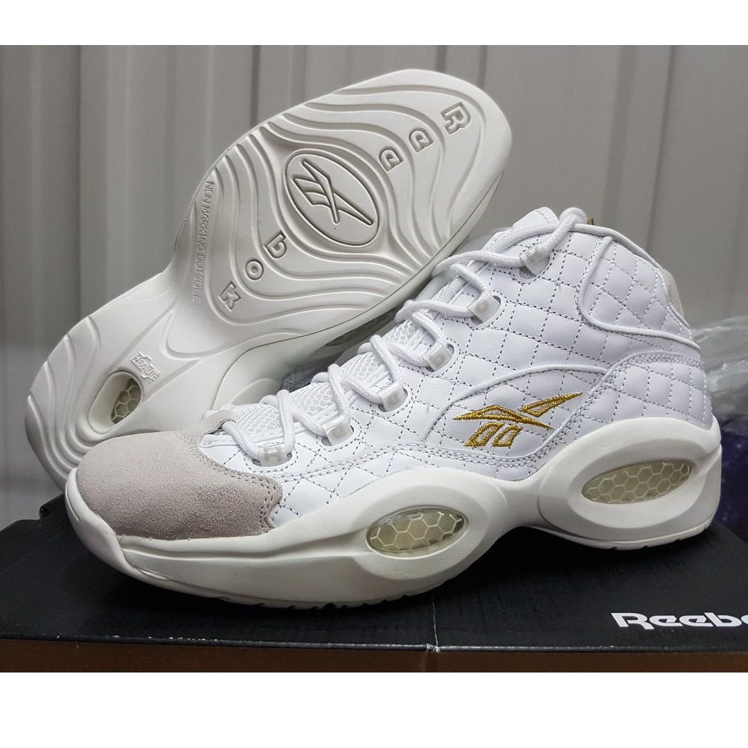 reebok question mid white party