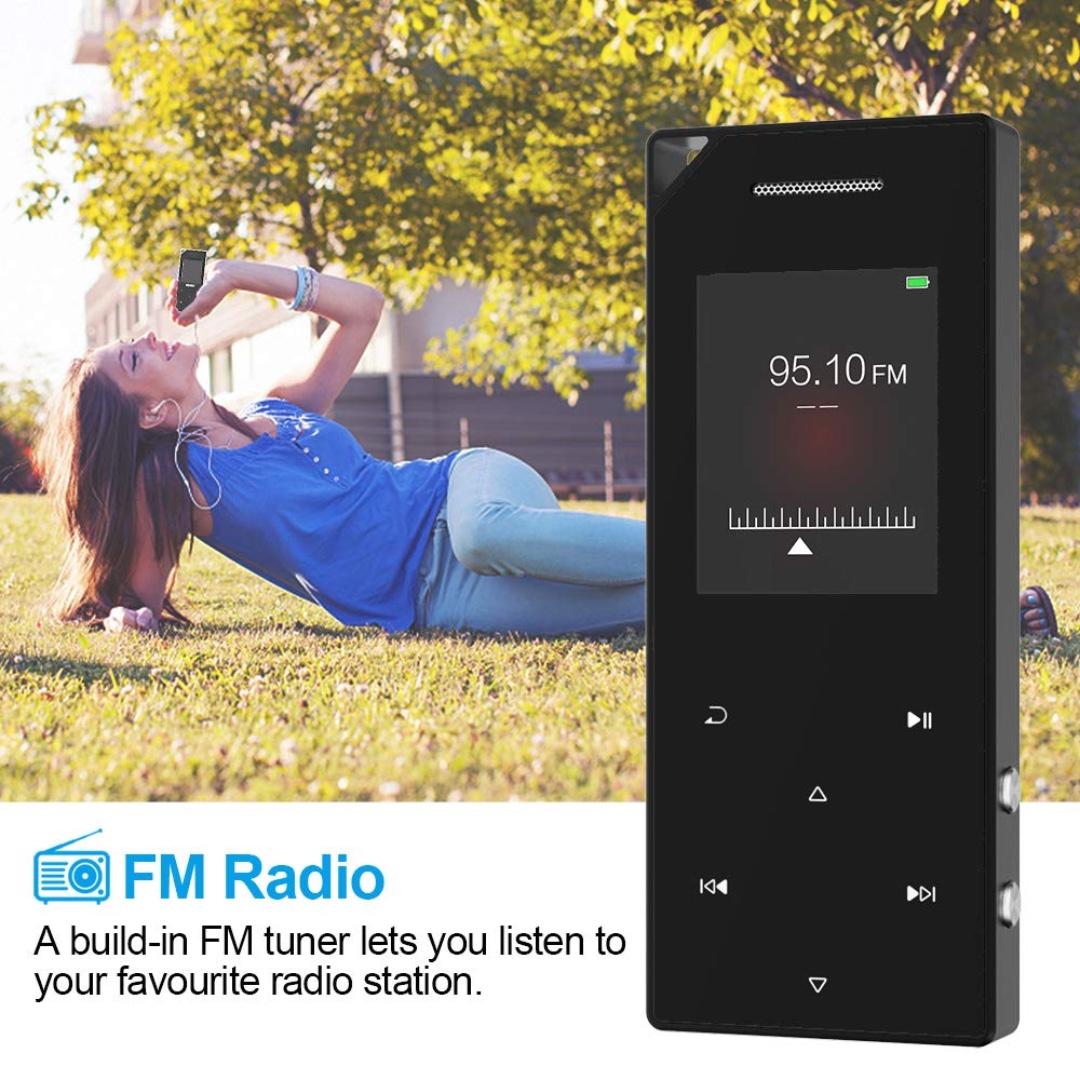 RUIZU D05 Mp3 Player with Bluetooth, Music Player with FM radio, Built ...