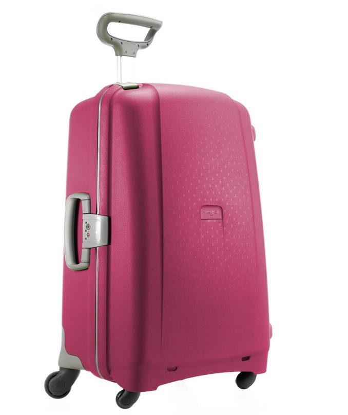 Samsonite pink hard shell luggage clearance