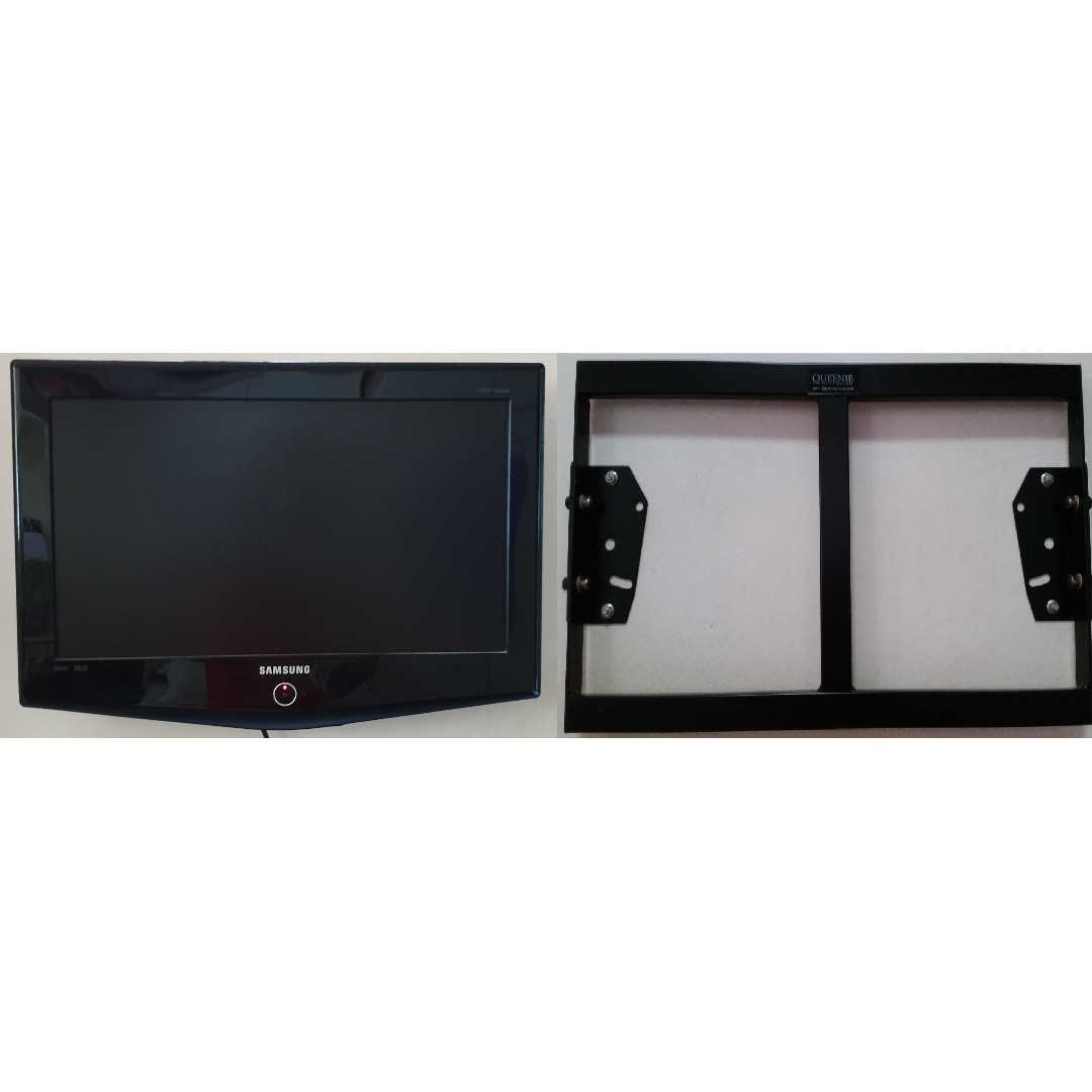 samsung 26 inch lcd television with tv bracket wall mount