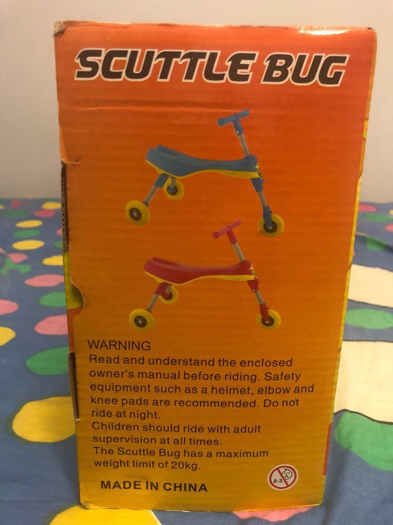 scuttlebug weight limit