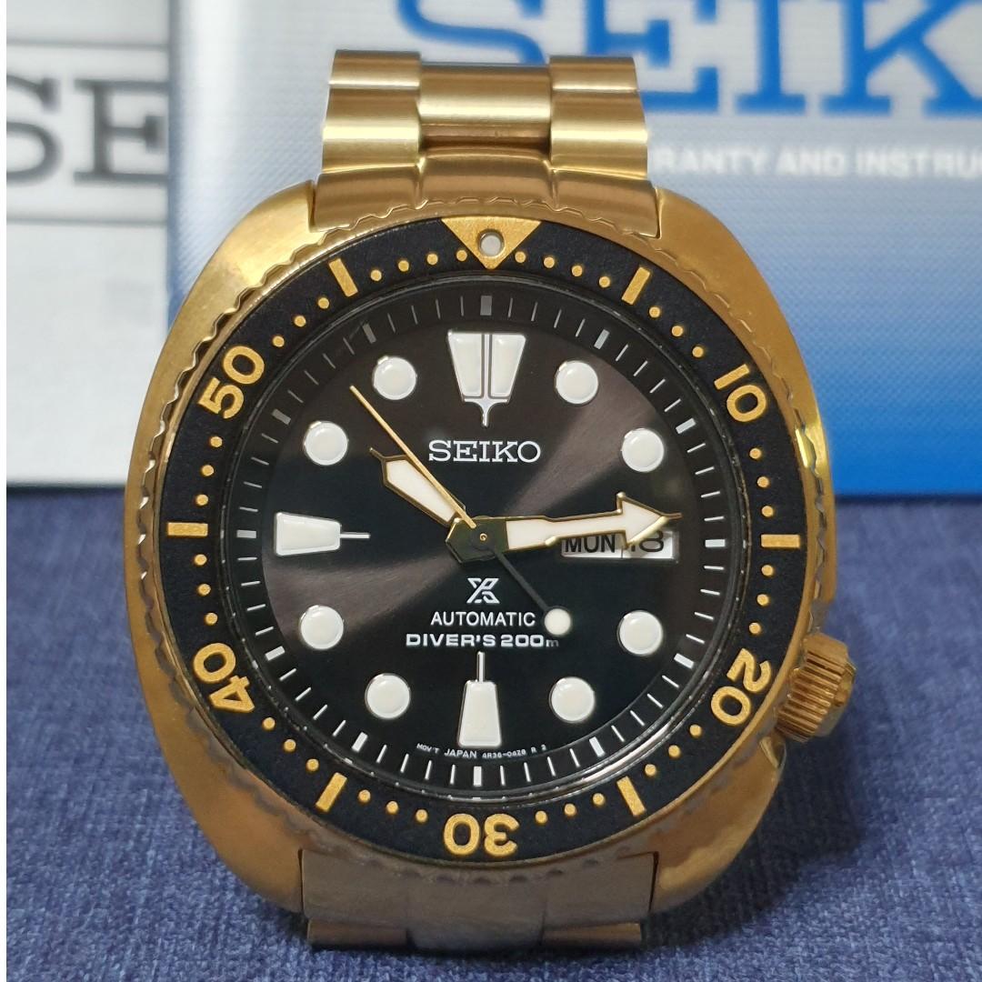 Seiko srpc44 gold sale