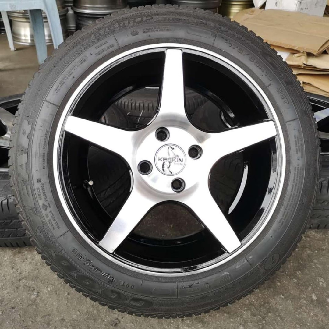 Sport Rim 15 Tyre Goodyear 80 Myvi Bezza Viva Auto Accessories On Carousell