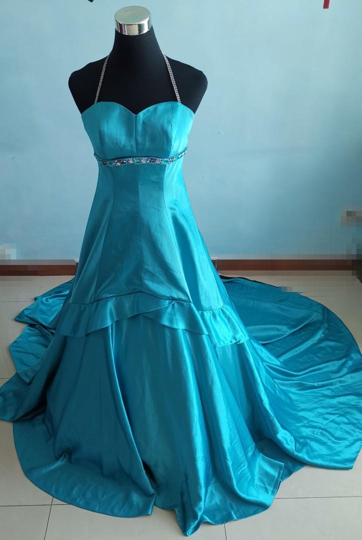 turquoise formal dress