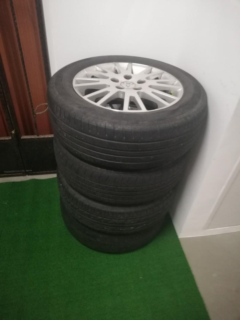Tyre and rim size 16 x 5 hole (Together), Car Accessories, Tyres & Rims