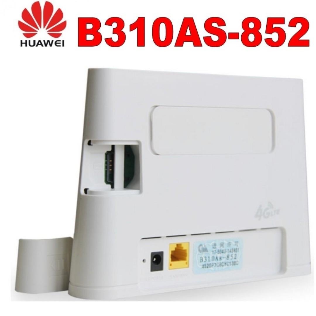 Unlocked And Modified Huawei B310as 852 New Unit Un Limited Hotspot 4g Lte Direct Sim Card Router 1814