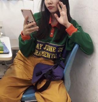 嘻哈古著翻領上衣