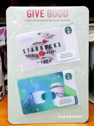 Starbucks PH Holiday Wordmark & Cheering Cups 2 Card Gift Pack