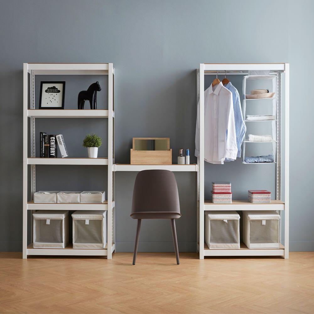 全新福利品庫存出清 特力屋韓國speed Rack 角鋼三層衣架白色80x40x180cm 居家生活 傢俱 其他在旋轉拍賣