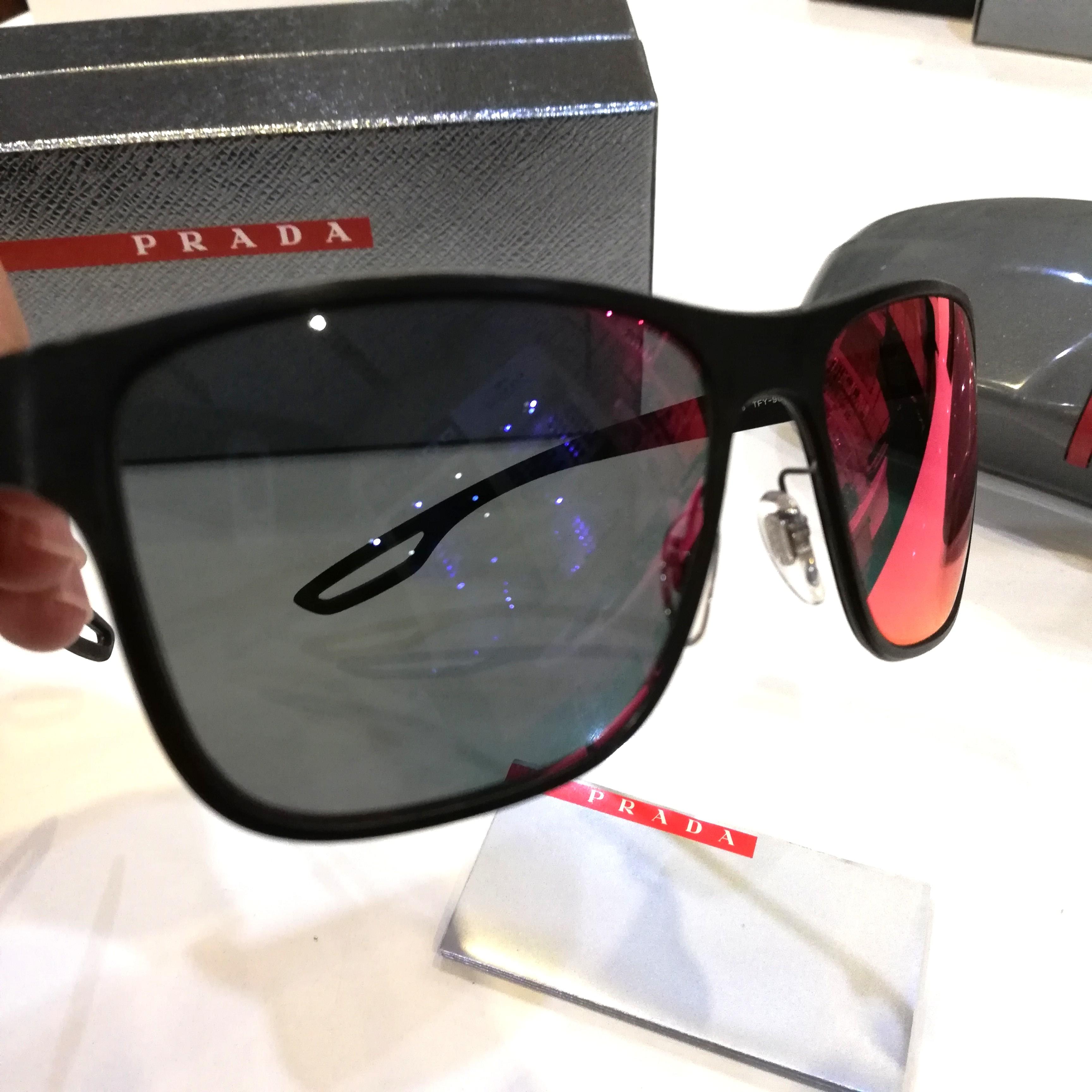 Authentic PRADA Linea Rossa Men's Sunglasses (SPS 56Q TFY-9Q1), Men's  Fashion, Watches & Accessories, Sunglasses & Eyewear on Carousell