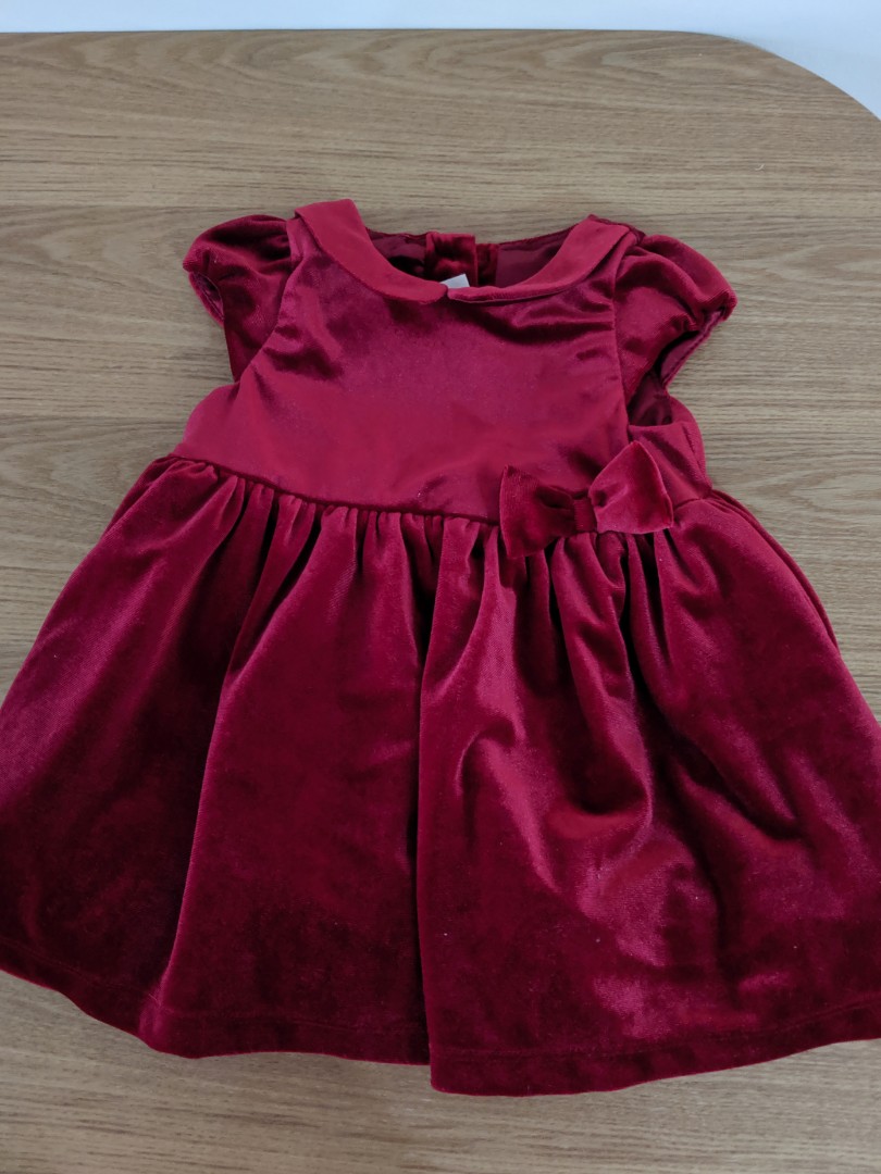 Baby girl red velvet dress, Babies ...