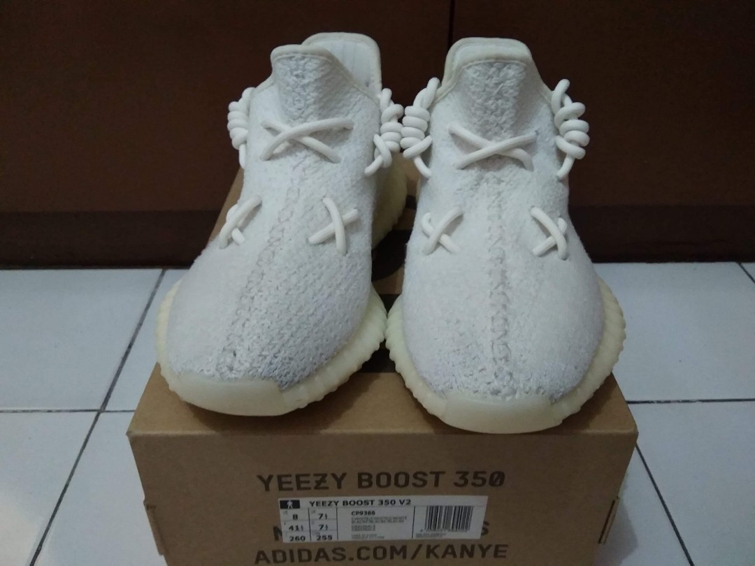 BELOW SRP Yeezy Cream White sz 8US, Men 