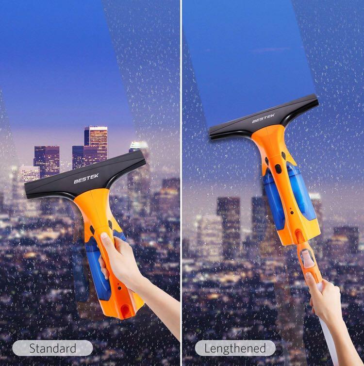 BESTEK Telescopic Window VAC, Cordless Window Cleaning Rechargeable