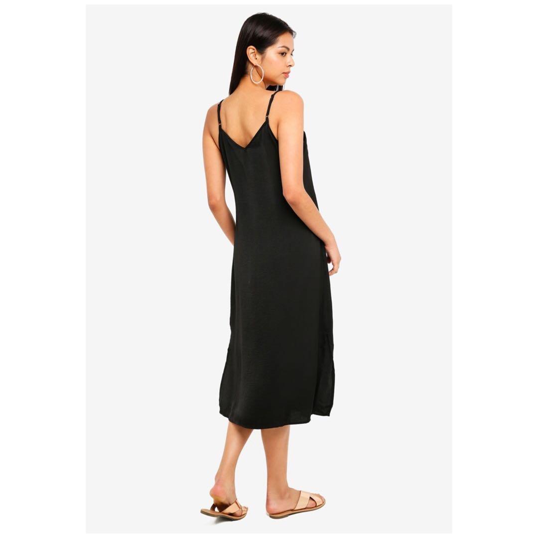 Cotton on woven satin midi dress discount