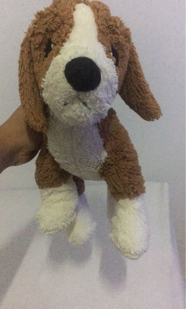 Maugopay Boneka Anjing Coklat Putih Toys Collectibles Toys On