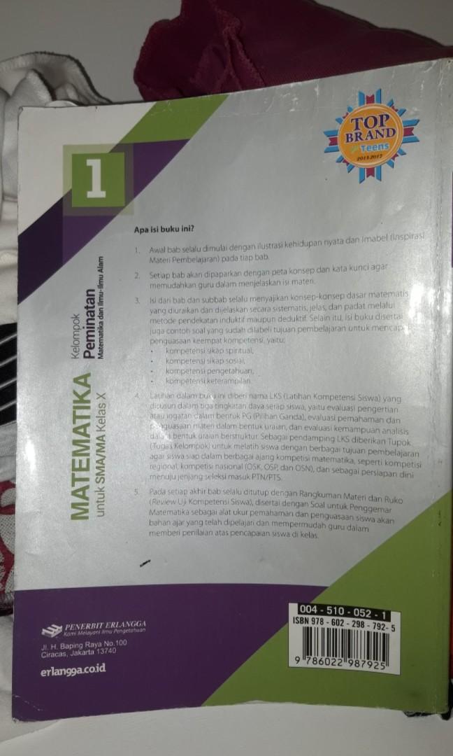 Buku Paket Matematika Peminatan Kelas 10 Kurikulum 2013 Info Berbagi Buku