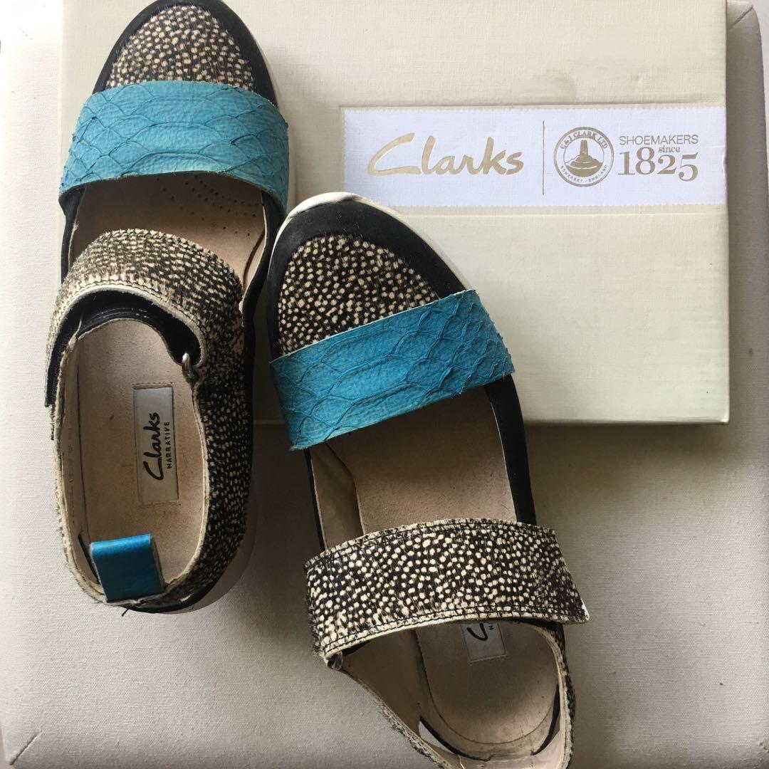clarks turquoise sandals