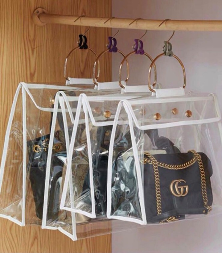 transparent dust bag