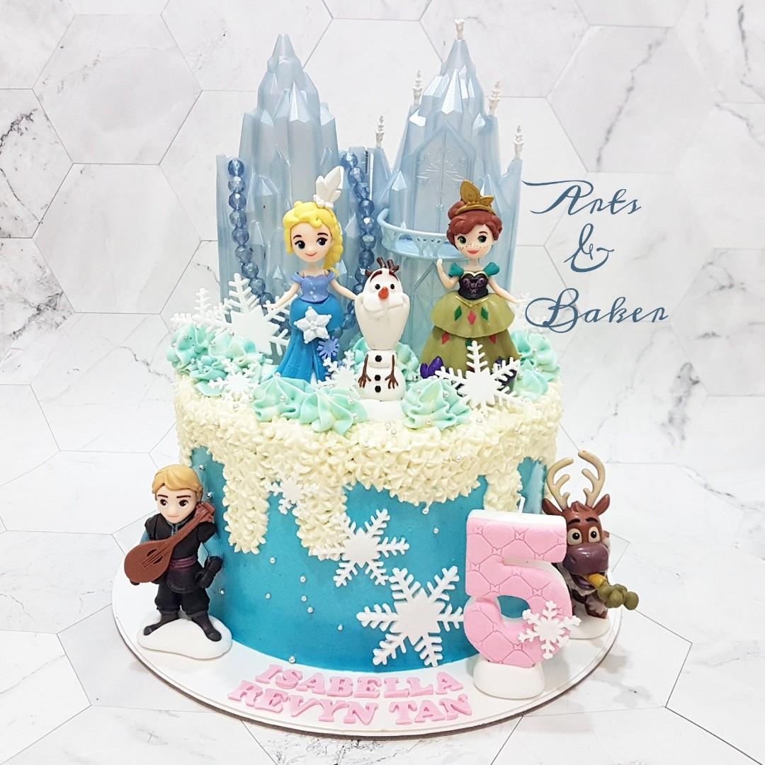 Elsa And Friends Frozen Cake Topper Figurine Food Drinks Baked