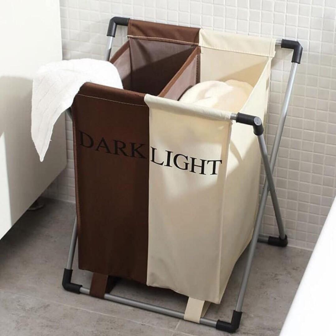 FOLDABLE DIRTY CLOTHES LAUNDRY BASKET (Category: Laundry Baskets) located in Manila. Submitted by christimjose09 (Listing ID 237231316, Image 1). Description: Product details: ✔️Double sections to store clothes in dark and light color. ✔️The basket is made of high quality oxford material, thick, sturdy, wear-resistant and durable in use. ✔️X-shaped side bracket is more durable and prevent the basket from deforming on the condition of overlarge ca