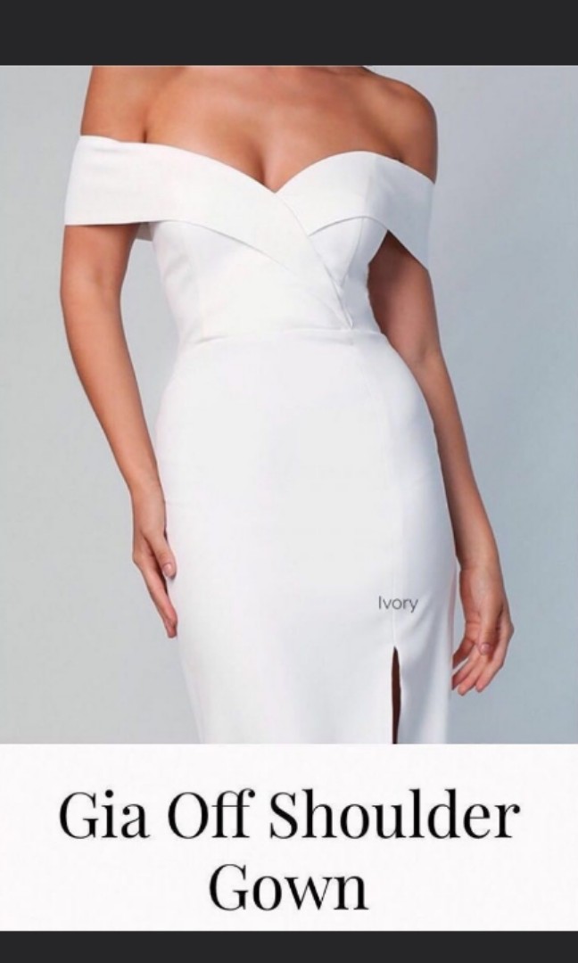 Gia Off Shoulder Gown By Samantha Rose 