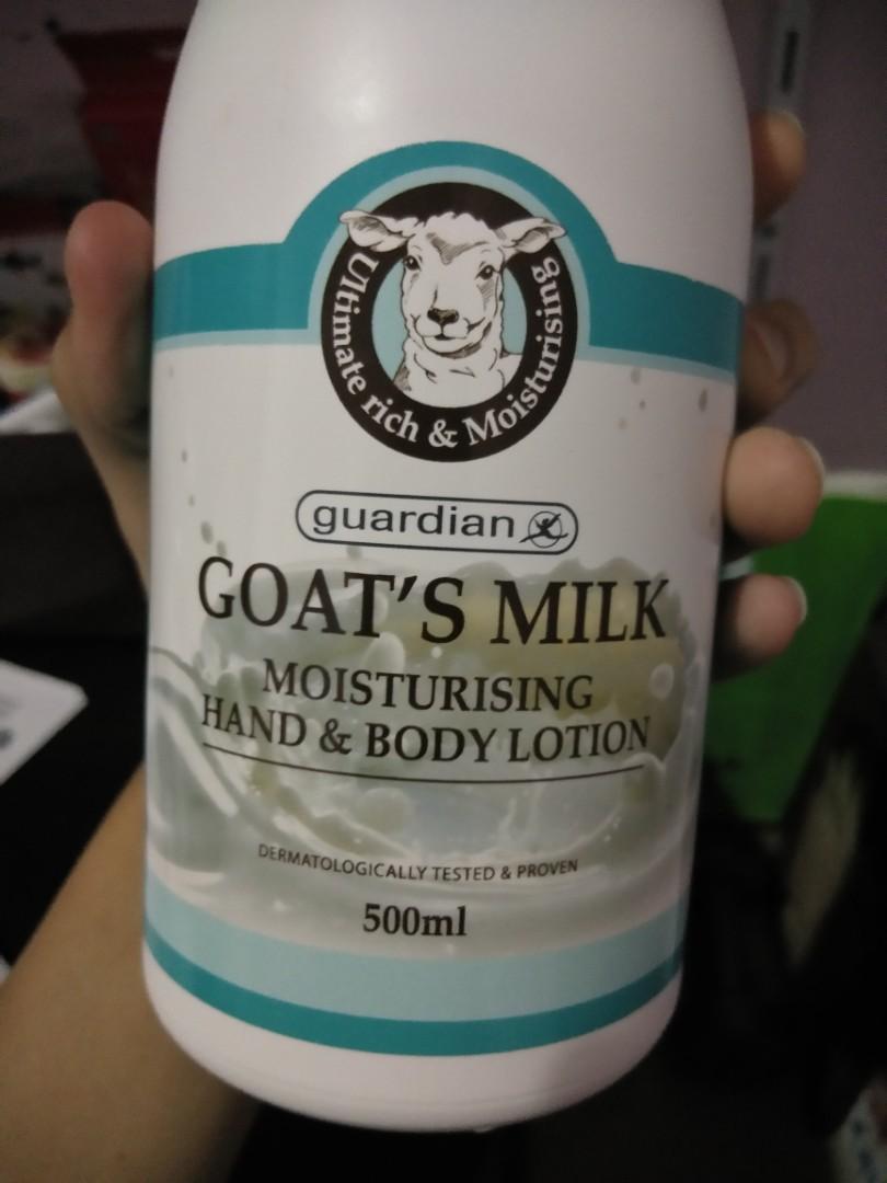 Guardian Goat's Milk body lotion (+400ml), Kesehatan & Kecantikan
