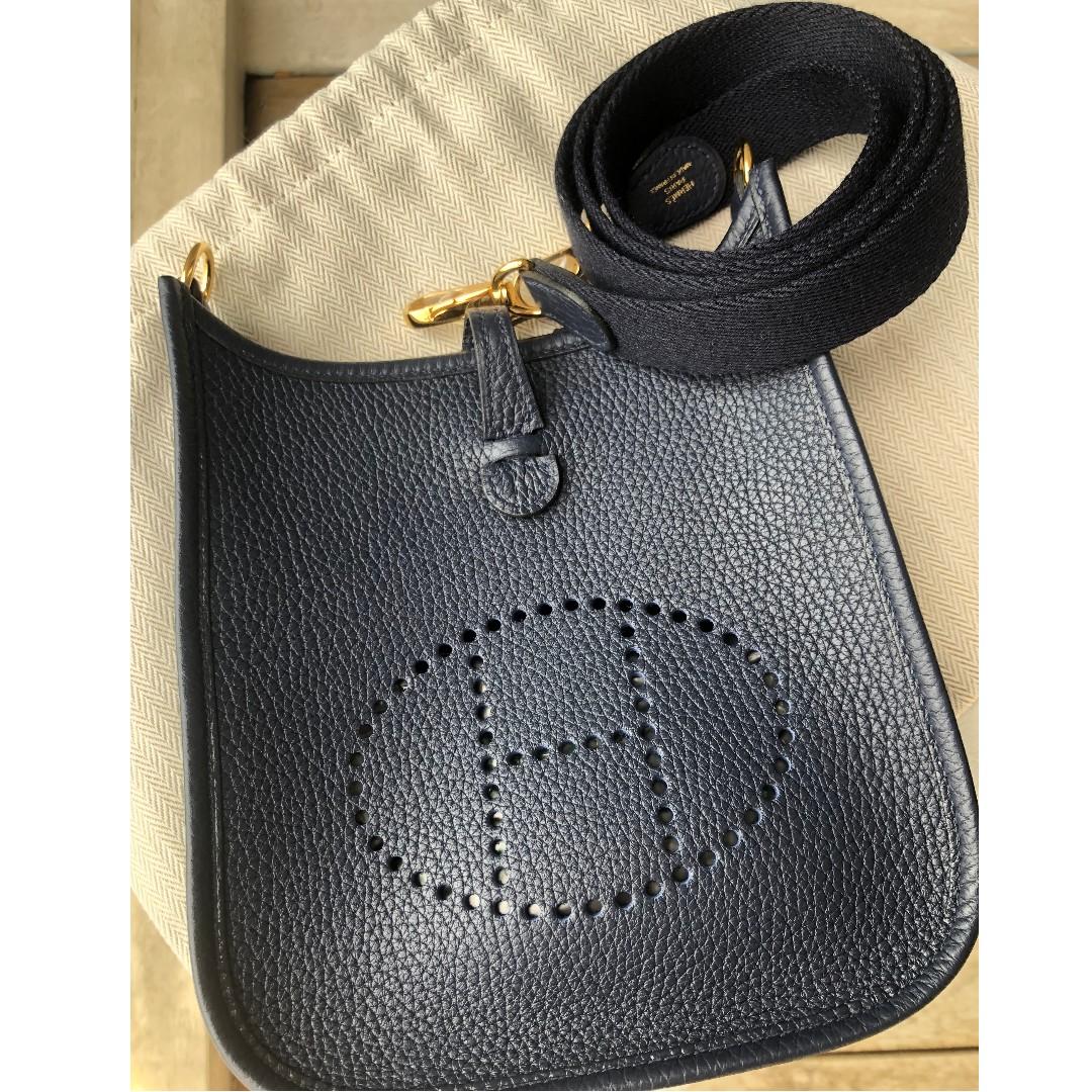 Hermes Bleu Nuit Evelyne 16 TPM Bag – The Closet