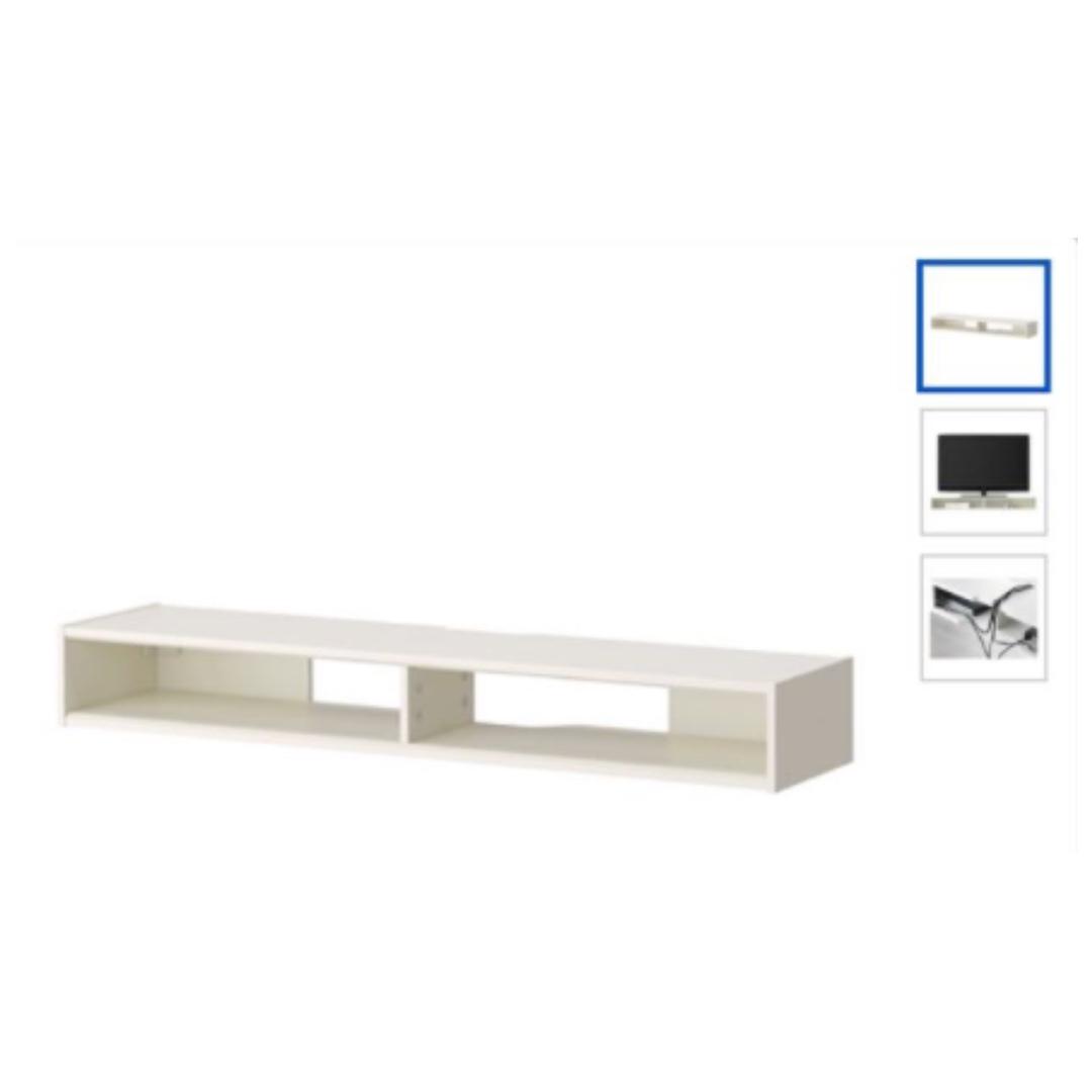 Ikea Hacked Ramsatra Media Wall Shelf Shelf Bracket Home Furniture Others On Carousell