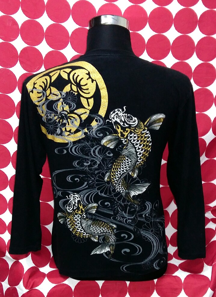 Japanese Brand Bullet Noise Koi Fish Design, Men's Fashion, Tops & Sets