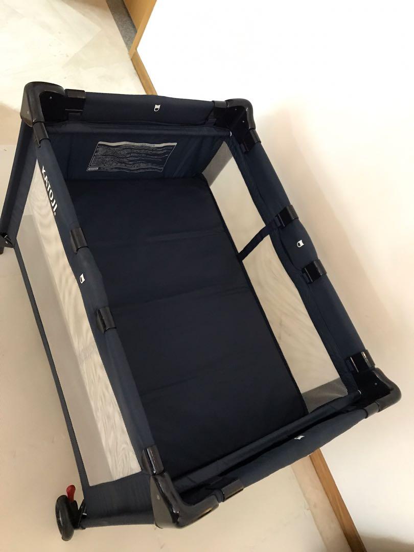 Japanese travel baby cot bed playpen with diaper seat, Babies & Kids