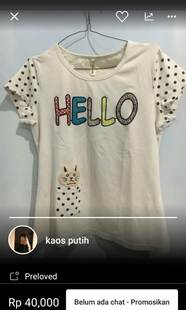 Kaos Tumblr Fesyen Wanita Pakaian Wanita Atasan Di Carousell