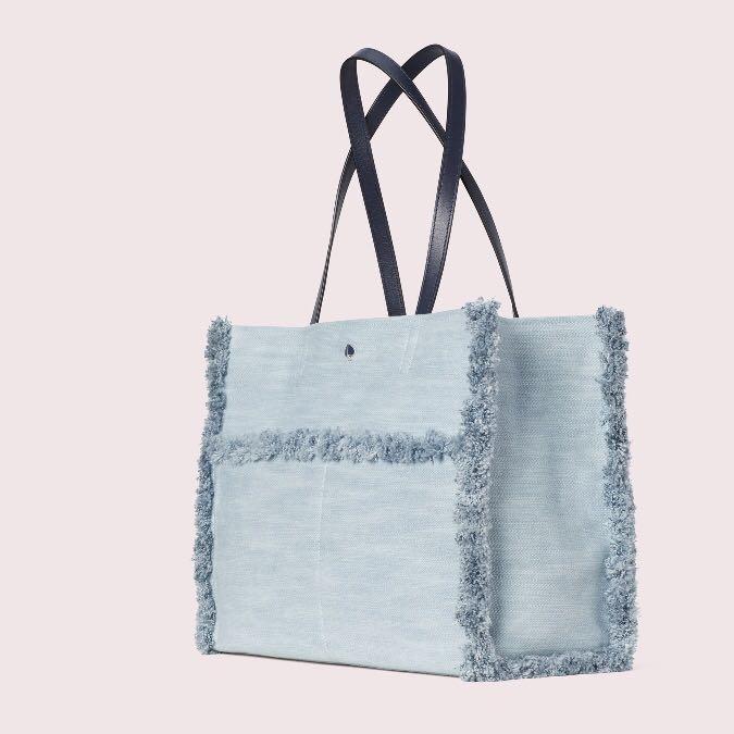 Sam denim large pocket tote best sale